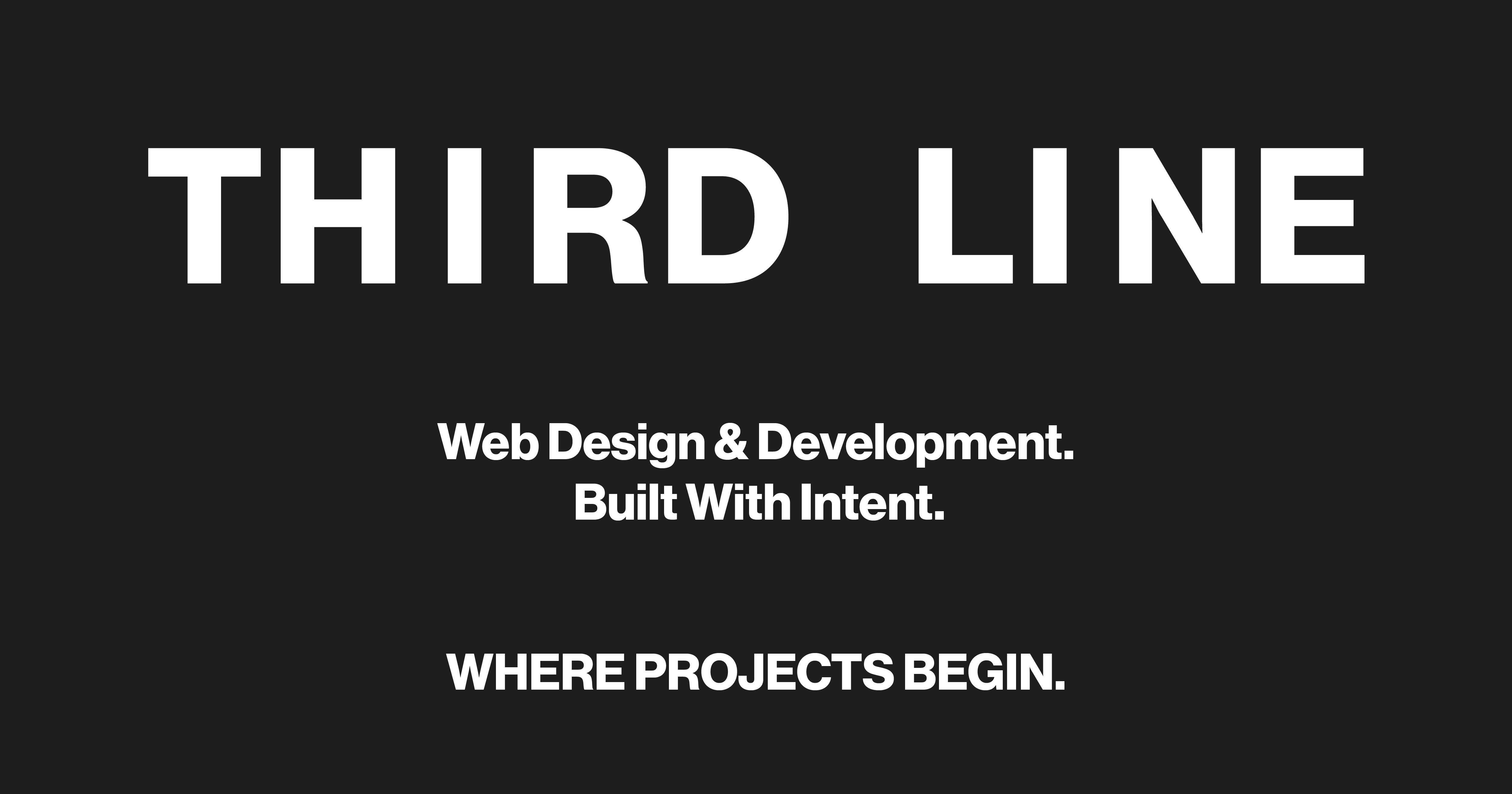 Third Line — Web Design & Development Built With Intent